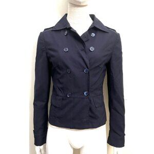 $3750 BELVEST DOUBLE BREASTED NAVY BLUE JACKET 4